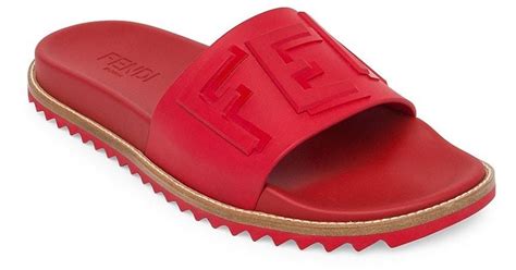 fendi red slides